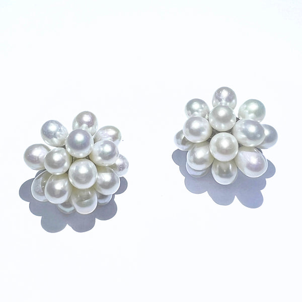 Annabelle Cluster Freshwater Pearl Earrings GRACE SELECTED