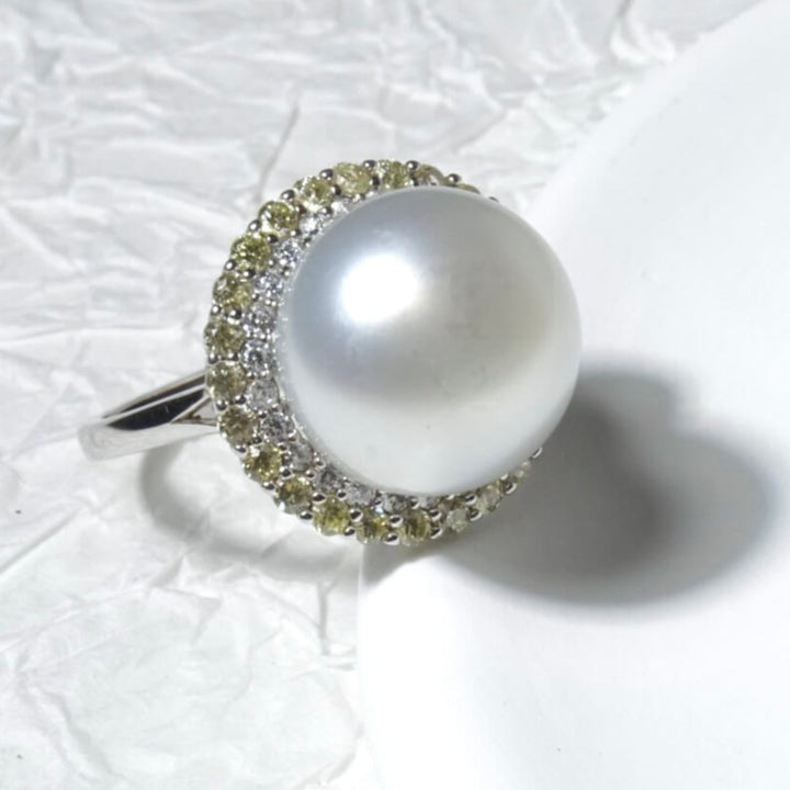 Google-Ads-13mm South Sea Pearl Ring Adjustable