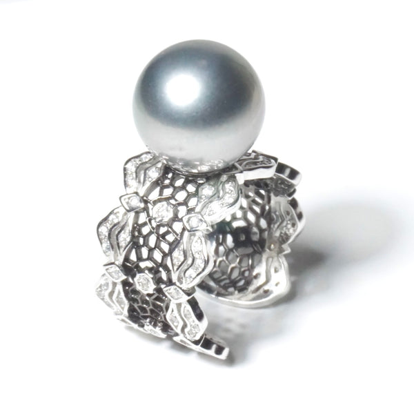 grey tahitian pearl - ring