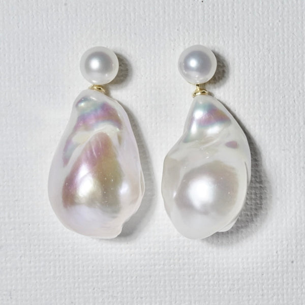 GRACE SELECTED Freshwater Baroque Pearl Earrings Stud