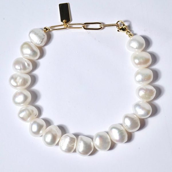 Google-Ads- Freshwater pearl Bracelet Baroque Good Quality
