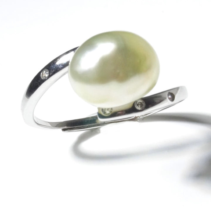 South Sea Keshi Pearl Ring Unique Beauty