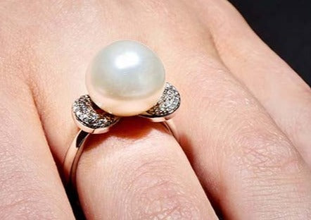 google-SEO-White South Sea Pearl Ring the first premium pearl jewels for Girl