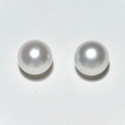 google-ads-10.8mm South Sea White Pearl Stud Earrings