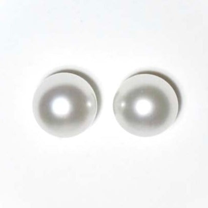 google-ads-Large size South Sea White Pearl Stud Earrings - GRACESELECTED