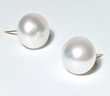 google-ads-15.6mm South Sea White Pearl Stud Earrings-Large & Clean