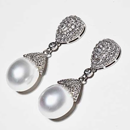 google-ads-Australian South Sea Pearl Dangle Earrings-Gorgeous Pearl Earrings