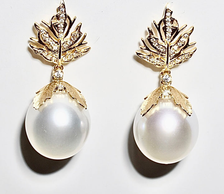 google-ads-Australian South Sea Pearl Earrings-GRACESELECTED