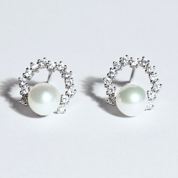 google-ads-Freshwater Pearl Earrings Stud-GRACE SELECTED