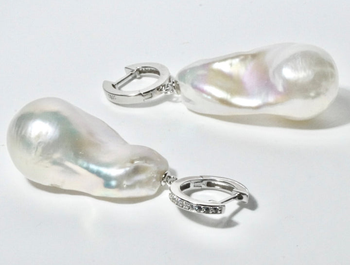 google-ads-GRACE SELECTED freshwater baroque pearl hook earrings