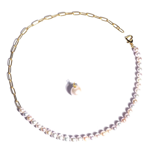 Google-ads-freshwater pearl necklace half chain