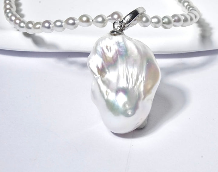 google-ads-GRACE SELECTED unique baroque freshwater pearl pendant