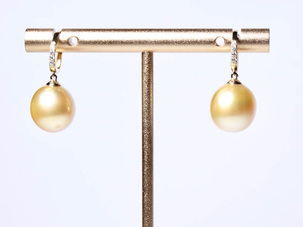 google-ads-Gold South Sea Pearl Earrings-GRACE SELECTED