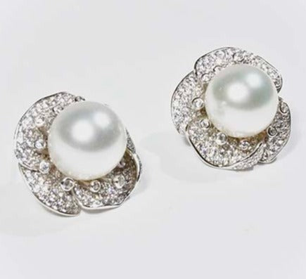 google-ads-South Sea 9.8MM White Pearl Stud-GRACE SELECTED