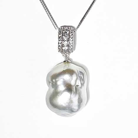 google-ads-South Sea Baroque Pearl Pendant-GRACE SELECTED