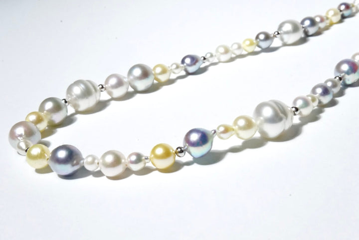 google-ads-South Sea Baroque Pearls & Akoya Baby Pearl Mix Necklace