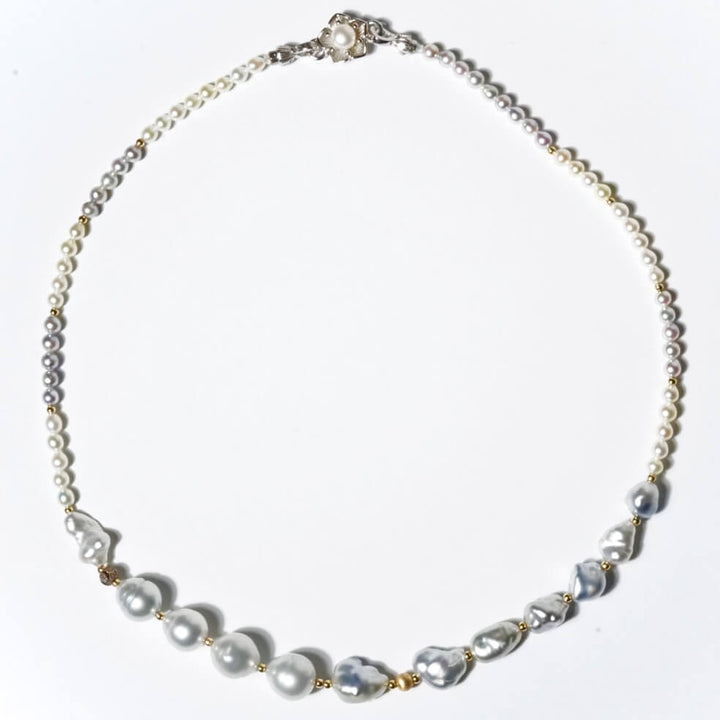 google-ads-South Sea Keshi&Baroque Pearls & Akoya Pearls Necklace