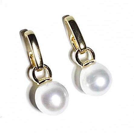 google-ads-South Sea White Pearl Drop Earrings-grace selected