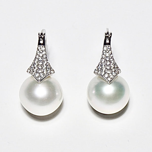 google-ads-South Sea White Pearl Earrings-GRACE SELECTED