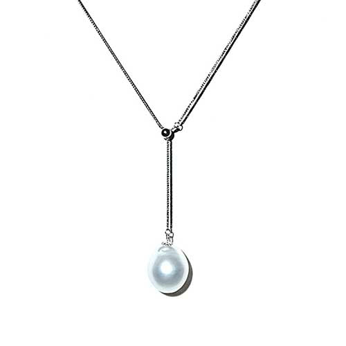google-ads-South Sea White Baroque Pearl Y Necklace
