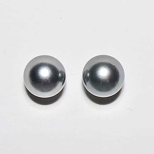 grey tahitian pearl - timeless elegant stud earrings