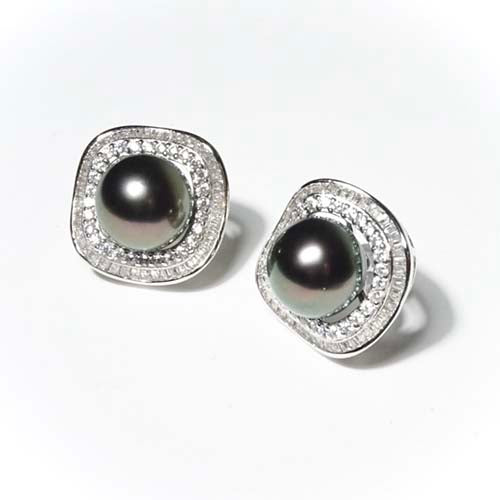 google-ads-Tahitian Pearl Stud Excellent Lustre-GRACE SELECTED