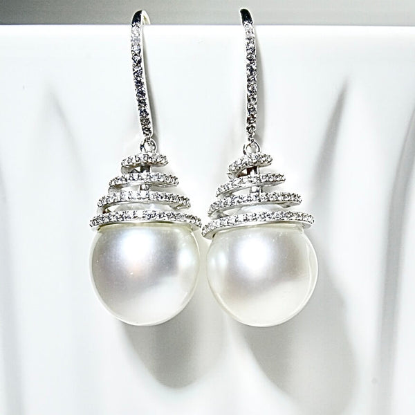 google-ads-White South Sea Baroque Pearl Earrings-GRACE SELECTED