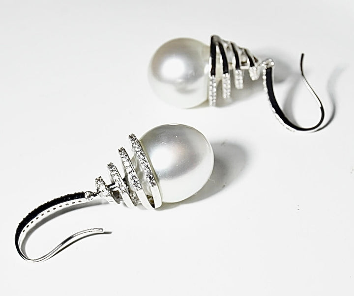 google-ads-White South Sea Baroque Pearl Earrings-Real Pearl Jewellery