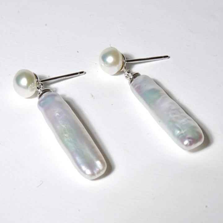 google-ads- freshwater baroque pearl earrings pearl-GRACE SELECTED