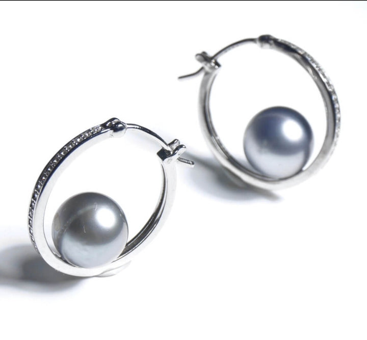 Tahitian Pearl Hook Earrings - a must have