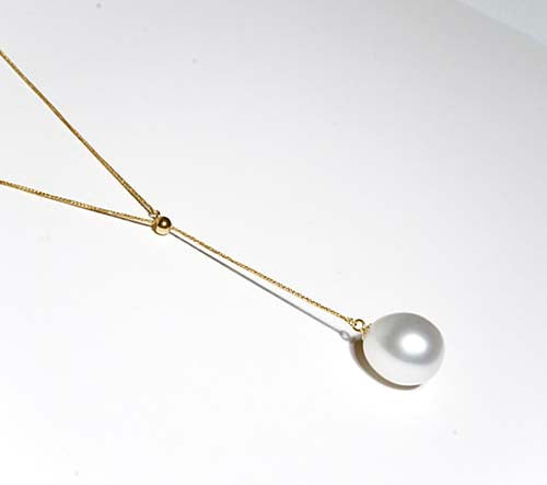 google ads-South Sea White Pearl Y Necklace-GRACE SELECTED