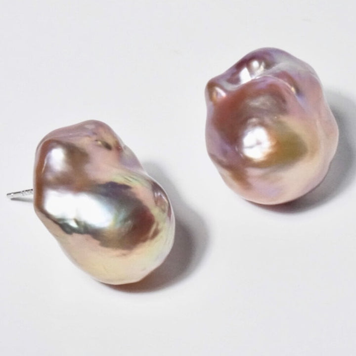 google ads_Unique Beauty Rose Golden Pearl Stud Earrings_grace selected