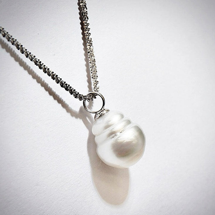 google ads_White South Sea Baroque Pearl Pendant_Unique elegance