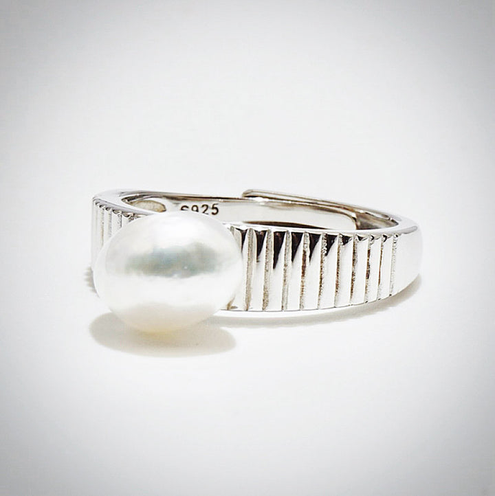 google ads_White South Sea Keshi Pearl Ring_Exceptional Lustrous