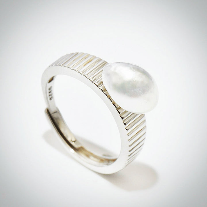 google ads_White South Sea Keshi Pearl Ring_Premium Quality