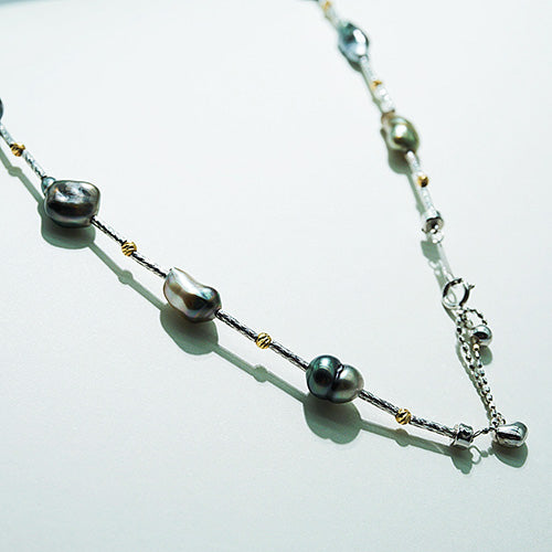 google ads_tahitian keshi pearl necklace_lustrous pearl